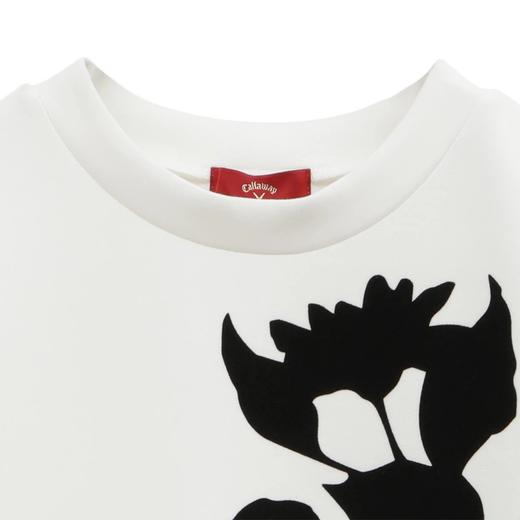 Callaway 女士高尔夫 红标双面针织花卉长袖 圆领衬衫长袖 商品图2