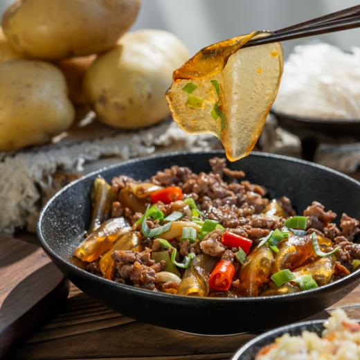 土豆粉皮| 自然农法种植的土豆为原料 不加矾 不加胶  土豆皮上的黑点是土豆皮残留，可以正常食用，介意慎拍。⭐️顺丰快递 商品图1