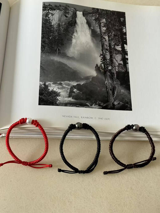 【新年优惠秒杀】9-10mm大溪地螺纹珍珠绳手串（15+4cm长度） 商品图0