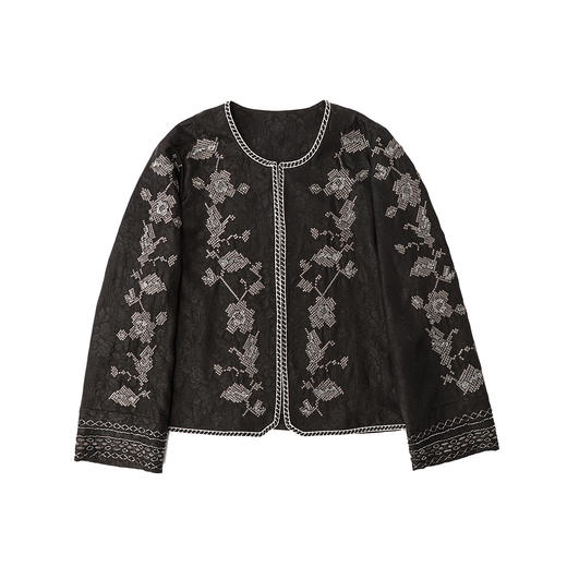 ³【南宋男姐同款圆领复古外套】100桑蚕丝 529319 XN03-SD-NSSF 商品图2