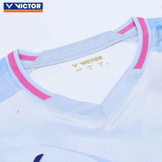 VICTOR威克多羽毛球服李梓嘉专属大赛服短袖T恤速干运动服T-60005 商品图2