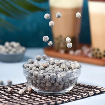 展艺免煮型煮珍珠粉圆 冲泡自制清补凉奶茶波霸黑糖甜品烘焙原料 500g /粮油调味 /烘焙原料 /饮品原料 商品图6