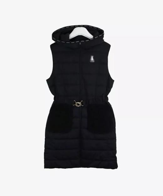 ARCHIVIO女士高尔夫长款马甲背心连帽全拉链防风防水保暖抗静电显瘦外套 商品图4