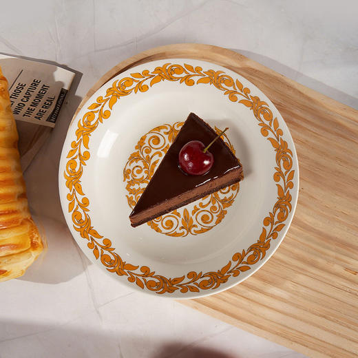 物兮物 马约里卡系列 拜占庭纹样 陶瓷盘-雅金环蔓 商品图6