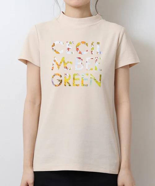 CECIL McBEE 高尔夫女士 夏季新款字母印花短袖小高领T恤 商品图9