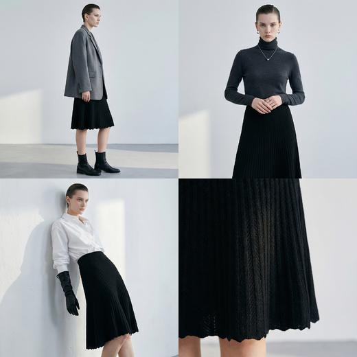 PALUOPO/PL 100%山羊绒女半裙E21911-B/约重255g/帕罗 商品图9