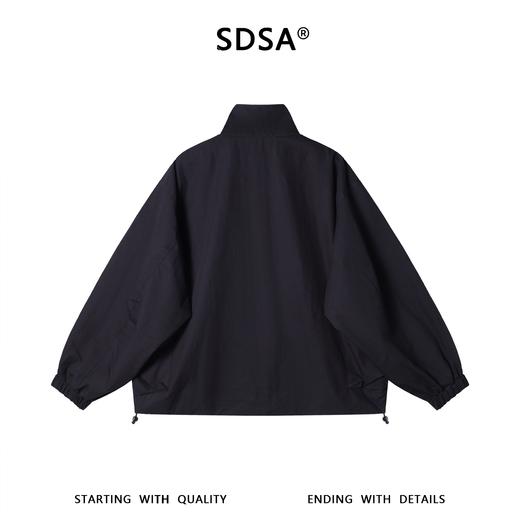 SDSA男装2026新款高贵轻奢韩版简约纯色拉链立领夹克外套百搭宽松 商品图4