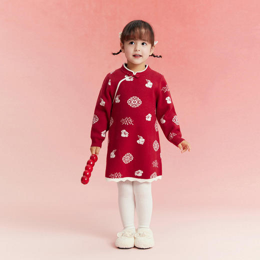 笛莎/Deesha 观山见联名女童国风连衣裙裙子 商品图2