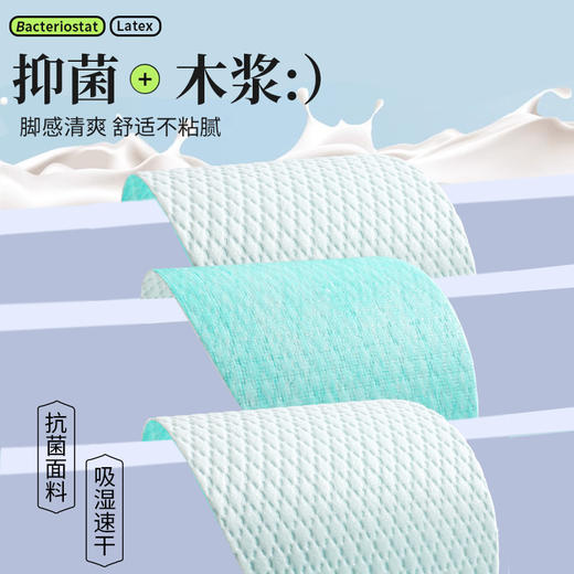 【粉丝专属❗️19.9抢5双🔥森呼吸鞋垫】原生木浆，云般柔软，给足部一整天的负离子SPA！一次性抑jun防臭木浆舒适夏季薄款透气舒适休闲小白鞋 商品图2