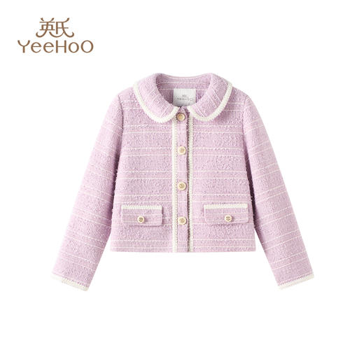 【英氏】【110-170】女童春秋小香风外套外套短款 商品图9