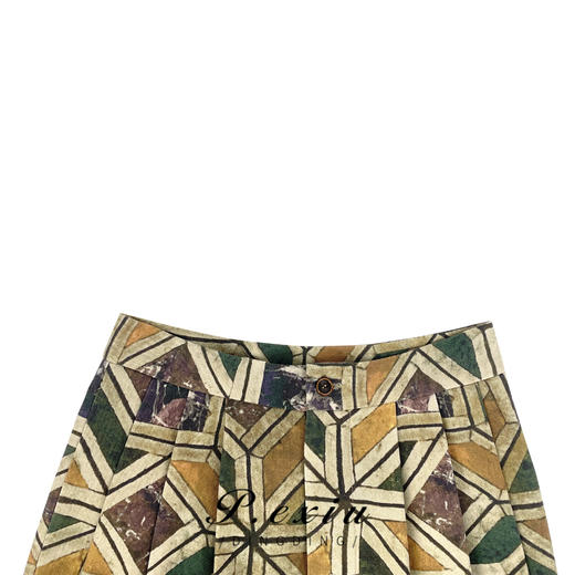 04-3潘依绣丁丁宠粉PanYiXiu/潘依绣苎-麻-高级感宽松时尚百搭印花休闲裤 W-61366 商品图2