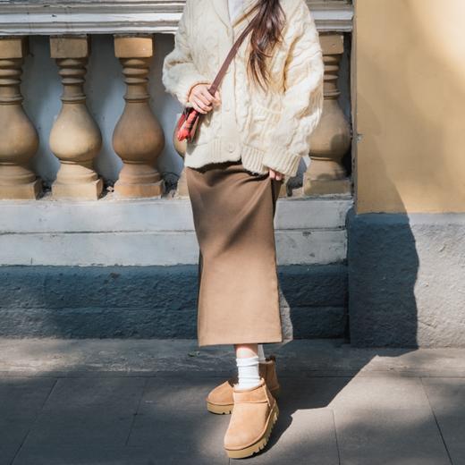 起程厚底mini款雪地靴|4cm厚底，专利大底，百搭显高显腿细 商品图0