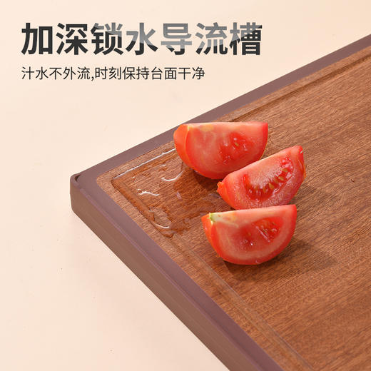 TOSC特可双面菜板 | 99.9%纯钛面层、抗菌率>99%、乌檀木底材、0漆0蜡、双面设计实现生熟分离、耐砍耐剁不留痕【HZ】 商品图6