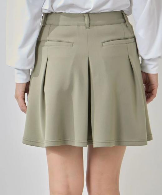 Jun & Rope 女士 初秋高尔夫 纸板针织A字褶裥喇叭短裙 柔软舒适 商品图1