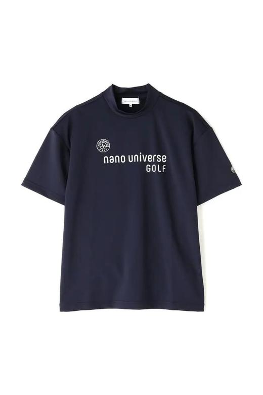 【nano universe GOLF】女士高尔夫 弹力小高领短袖T恤 字母印花 宽松休闲百搭 商品图4
