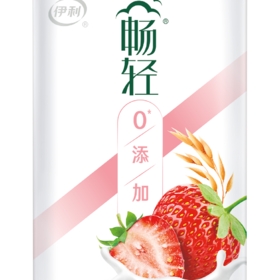 伊利250g畅轻燕麦草莓风味发酵乳酸奶