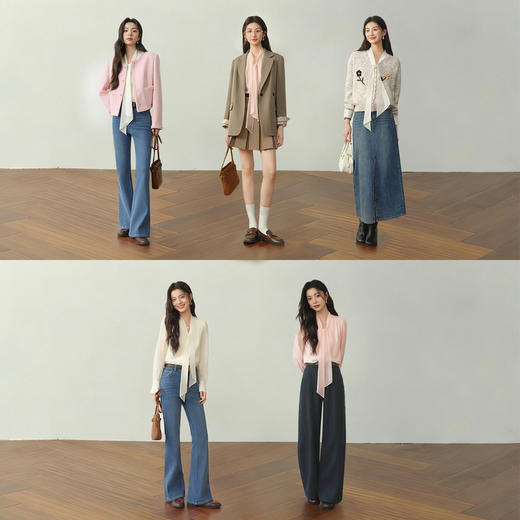 【严选】诗凡黎莱赛尔飘带设计衬衫2026春新款优雅轻熟气质雪纺衫长袖上衣7H2220171 商品图1