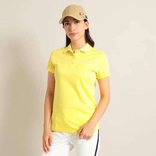 Callaway 高尔夫女士 细文字立体字母印花logo弹力舒适polo领短袖 商品图0