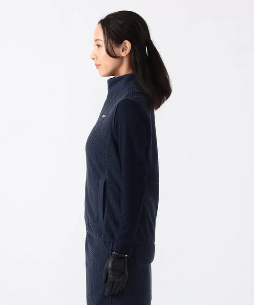 BEAMS 女士高尔夫 秋冬 肌理感凹凸抓绒立领马甲外套 保暖舒适 商品图6