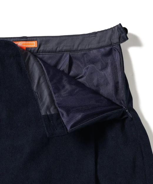 Beams 女士高尔夫 灯芯绒短款运动高腰裙裤 开叉一体 商品图6