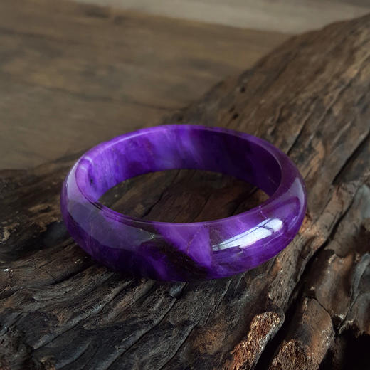 【天然正品】天然收藏级帝王紫色56号舒俱来手镯260126JJ39 商品图3