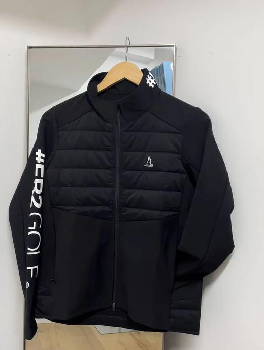 日系潮牌#FR2 GOLF高尔夫女士 冬季弹力尼龙徽标拼接薄绒夹克外套 商品图0