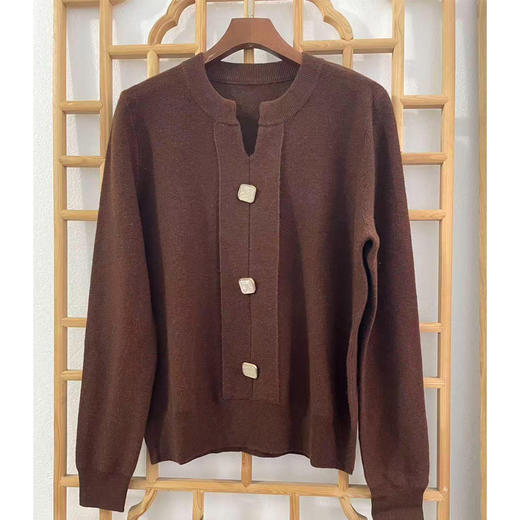 雀说春秋季新款女装打底气质套头长袖圆领长袖毛衣上衣针织衫ALW387 商品图7