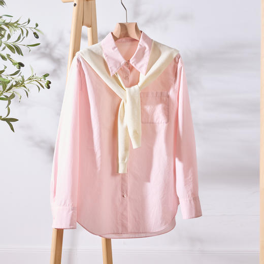 三彩2026新款纯色学院风针织披肩外搭休闲百搭围巾配裙子衬衫潮流 商品图3