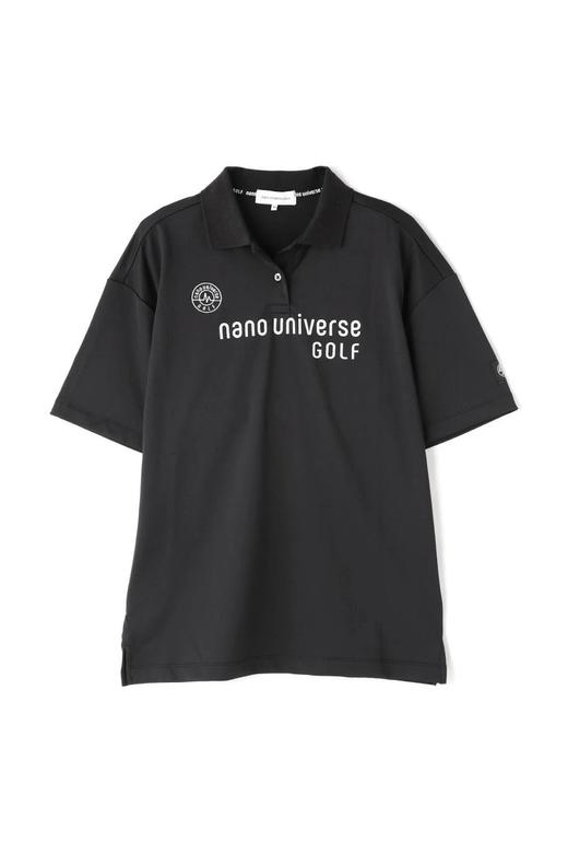 【nano universe GOLF】女士高尔夫 经典Polo衫短袖T恤 夏季宽松 翻领 简约字母印花 商品图4