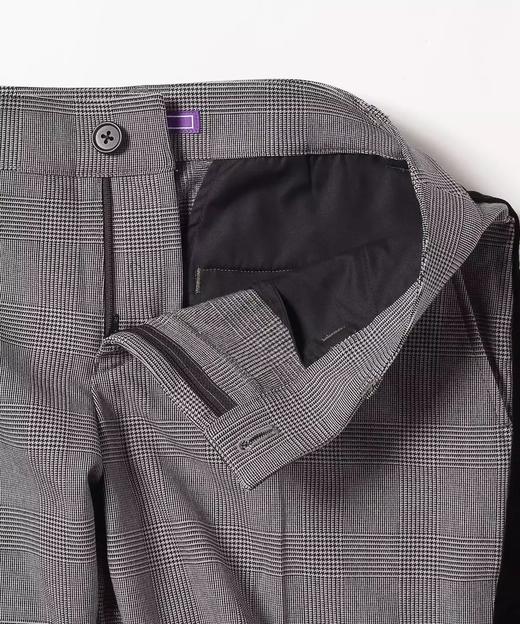 BEAMS高尔夫女士侧条纹格纹长裤 商品图9