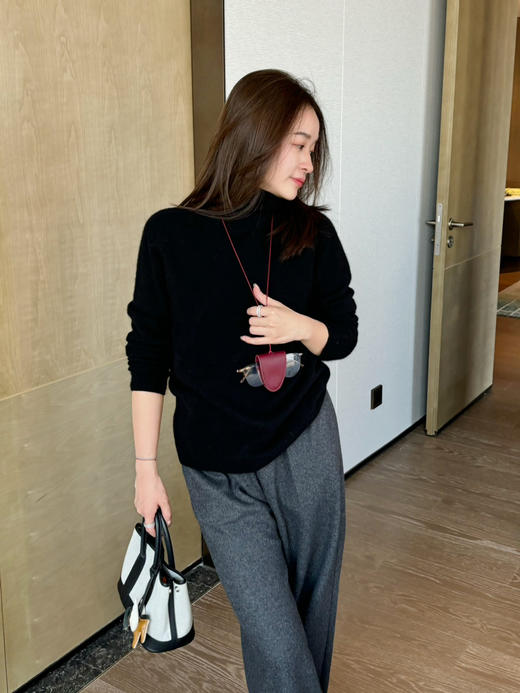 2602104    山羊绒 卷边自由领 “一线成衣” 商品图12