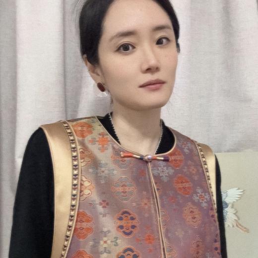 【咕咕同款】NANSONGSILK/NS新中式桑蚕丝圆领盘扣新中式国风马甲上衣M1D539739X南宋 商品图11