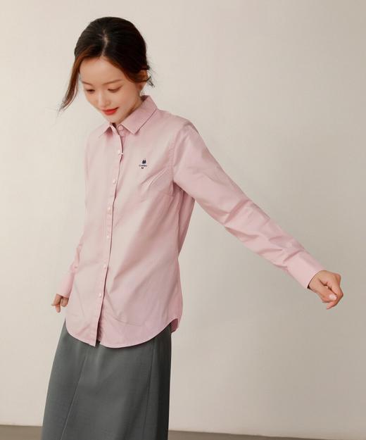 佐丹奴女装26年新款经典弹力牛津纺修身威廉王子绣花衬衫05346038 商品图1