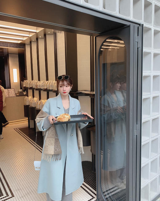 金蘑菇菇【黑标2代｜新材质骆马绒】Llama骆马保暖双面呢大衣 商品图0