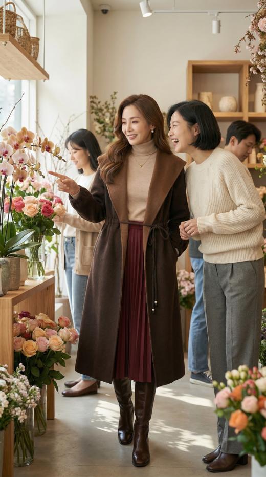 MM大帽腰抽绳装饰双色双面手工长款大衣 商品图5