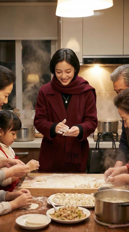 大包珠边大翻领MM经典版长款双面手工大衣 商品图1