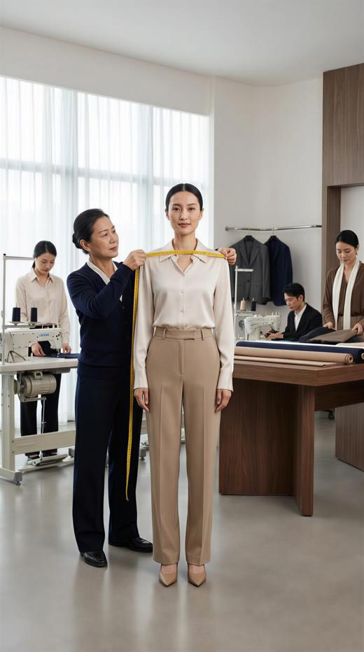 HL 袖口翻折简约双面手工大衣（附腰带） 商品图1