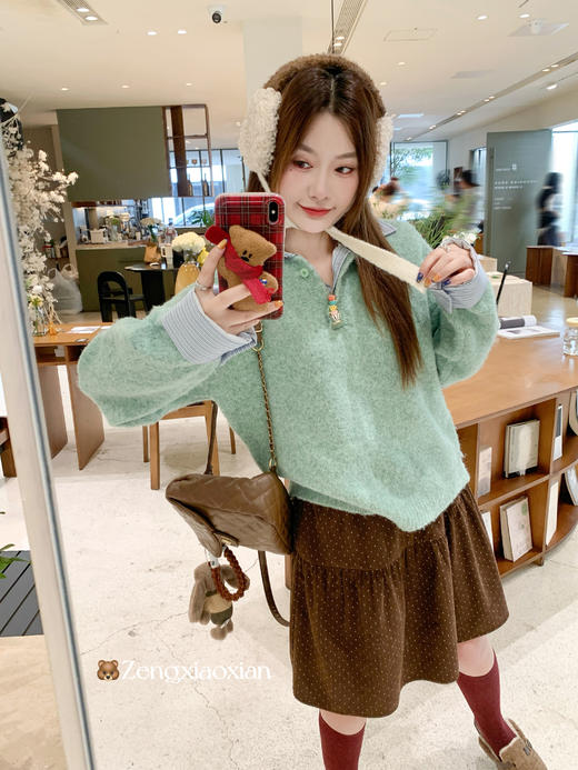 <曾小咸推荐> 2.18 现货秒杀 ！微信超特价！衬衫拼接毛衣 日常229.99 立减130 秒杀99.99！！ 商品图12