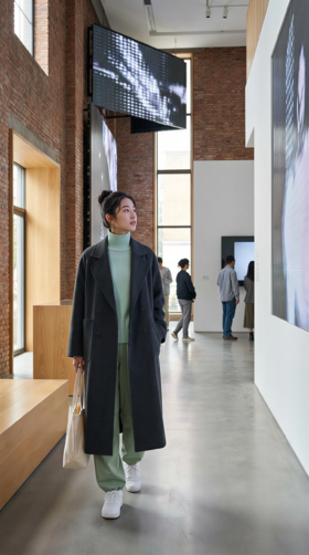 西服领简约版型双面手工大衣