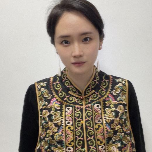 【咕咕同款】NANSONGSILK/NS新中式桑蚕丝圆领重工刺绣撞色拼接新中式坎肩马甲M1D536093Y南宋 商品图6