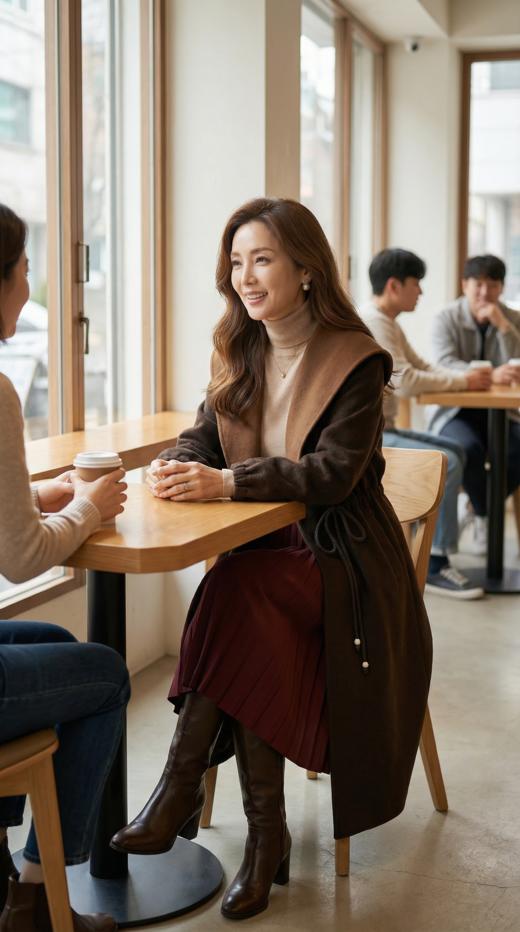 MM大帽腰抽绳装饰双色双面手工长款大衣 商品图6