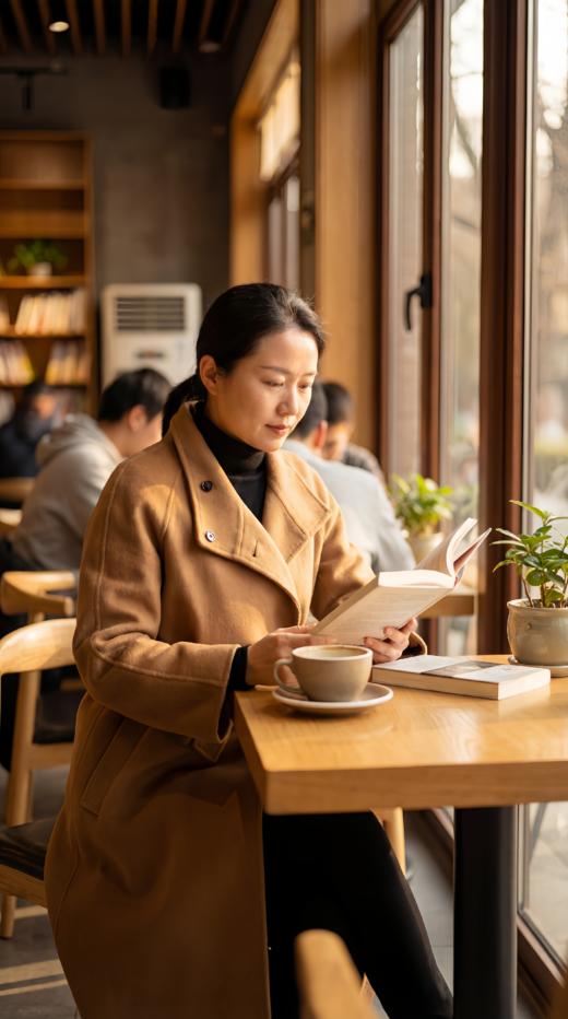 IC同款烟囱领简约版双面手工大衣（附腰带） 商品图4