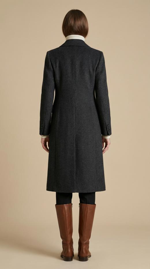 西服领双排扣经典款双面手工大衣 商品图2