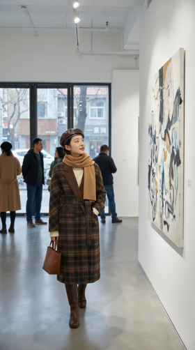 IC同款双色双面手工大衣（附腰带）