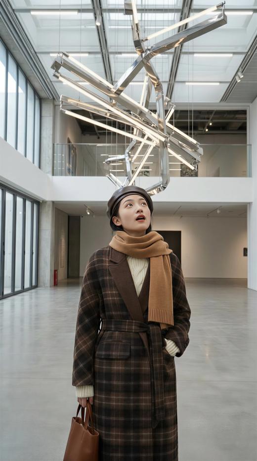 IC同款双色双面手工大衣（附腰带） 商品图2