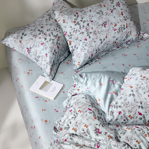 罗莱·雅 柔心蓝荫 40S 全棉四件套 蓝色 商品图4