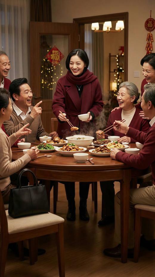 大包珠边大翻领MM经典版长款双面手工大衣 商品图3