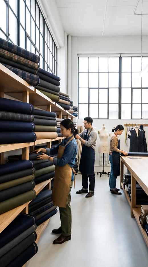 HL 袖口翻折简约双面手工大衣（附腰带） 商品图4