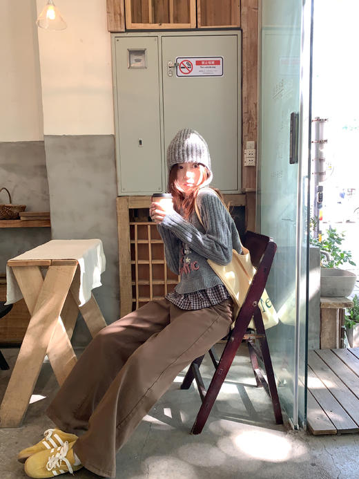 <曾小咸推荐> 2.19 现货秒杀 ！微信超特价！小猫刺绣假两件针织衫 日常199.99 立减110 秒杀89.99！！ 商品图8