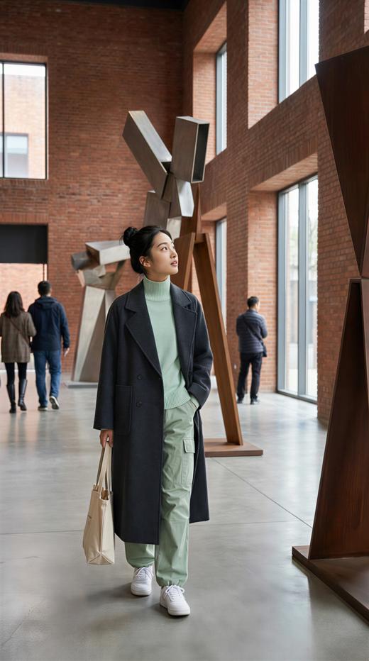 西服领简约版型双面手工大衣 商品图4